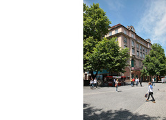 Denkmalschutz_Einzeldenkmal am Sendlinger-Tor-Platz München_Fassadenecke Tröger Architekten München 2/3